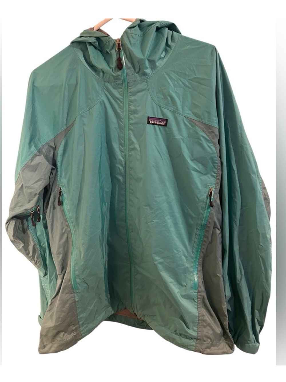 Patagonia Windbreaker Jacket Teal Women's size XL